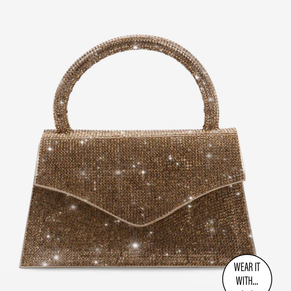 Steve Madden gold mini bag